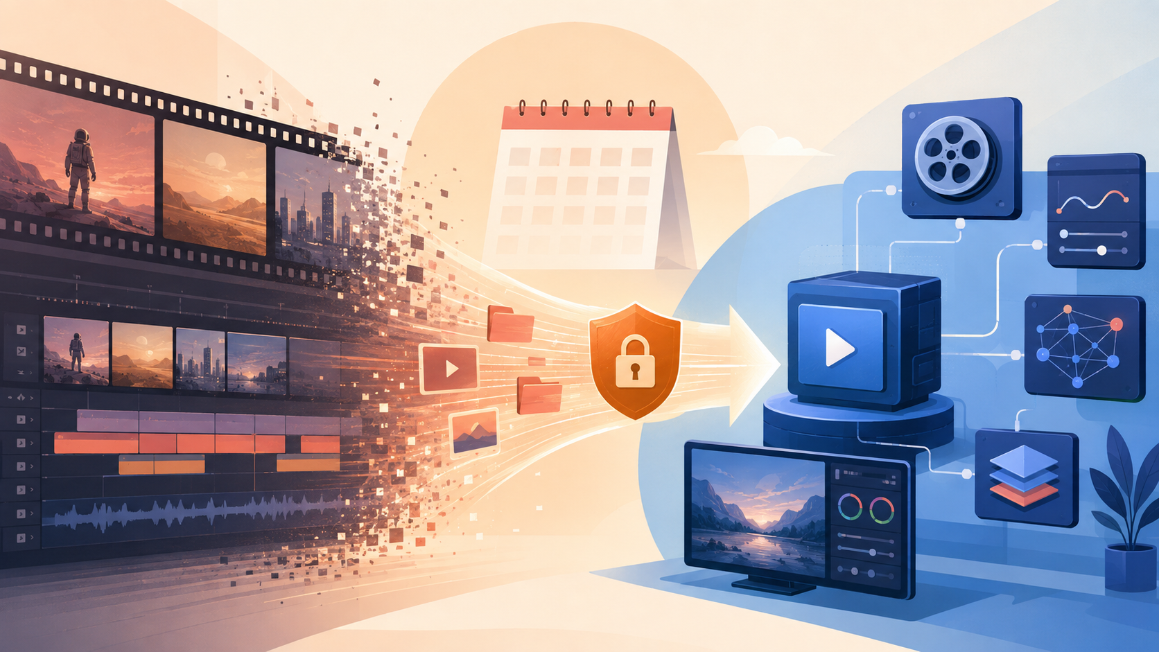 Projets vidéo exportés d’un service en extinction vers une chaîne de production de remplacement sécurisée